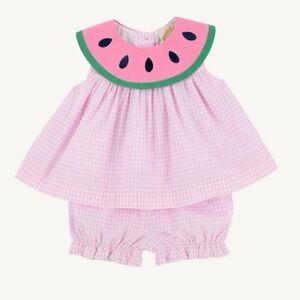 Beaufort Bonnet Watermelon Set (top and bloomers) Sz 2T